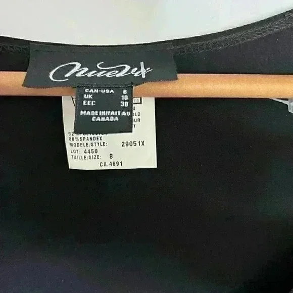 BNWT Nueva Black Tiered/ Ruffle Dress Size 8 - Picture 13 of 13